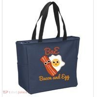 Bae Bacon And Eggs Funny Best Friends Tote Bag thumb 2
