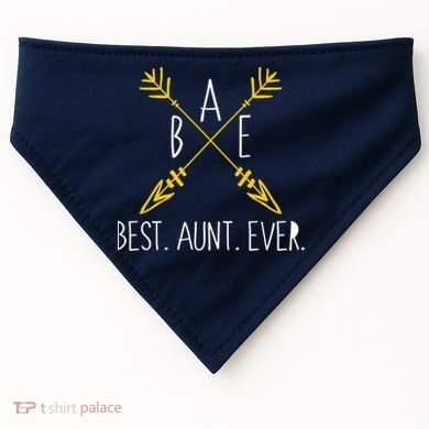 BAE Best Aunt Ever Arrows Logo USA-Made Doggie Bandana