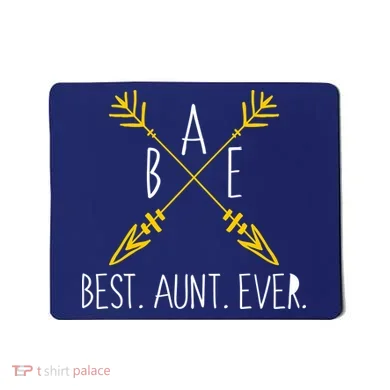 BAE Best Aunt Ever Arrows Logo Mousepad