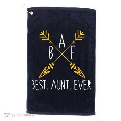 BAE Best Aunt Ever Arrows Logo Golf Towel