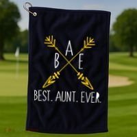 BAE Best Aunt Ever Arrows Logo Golf Towel thumb 1