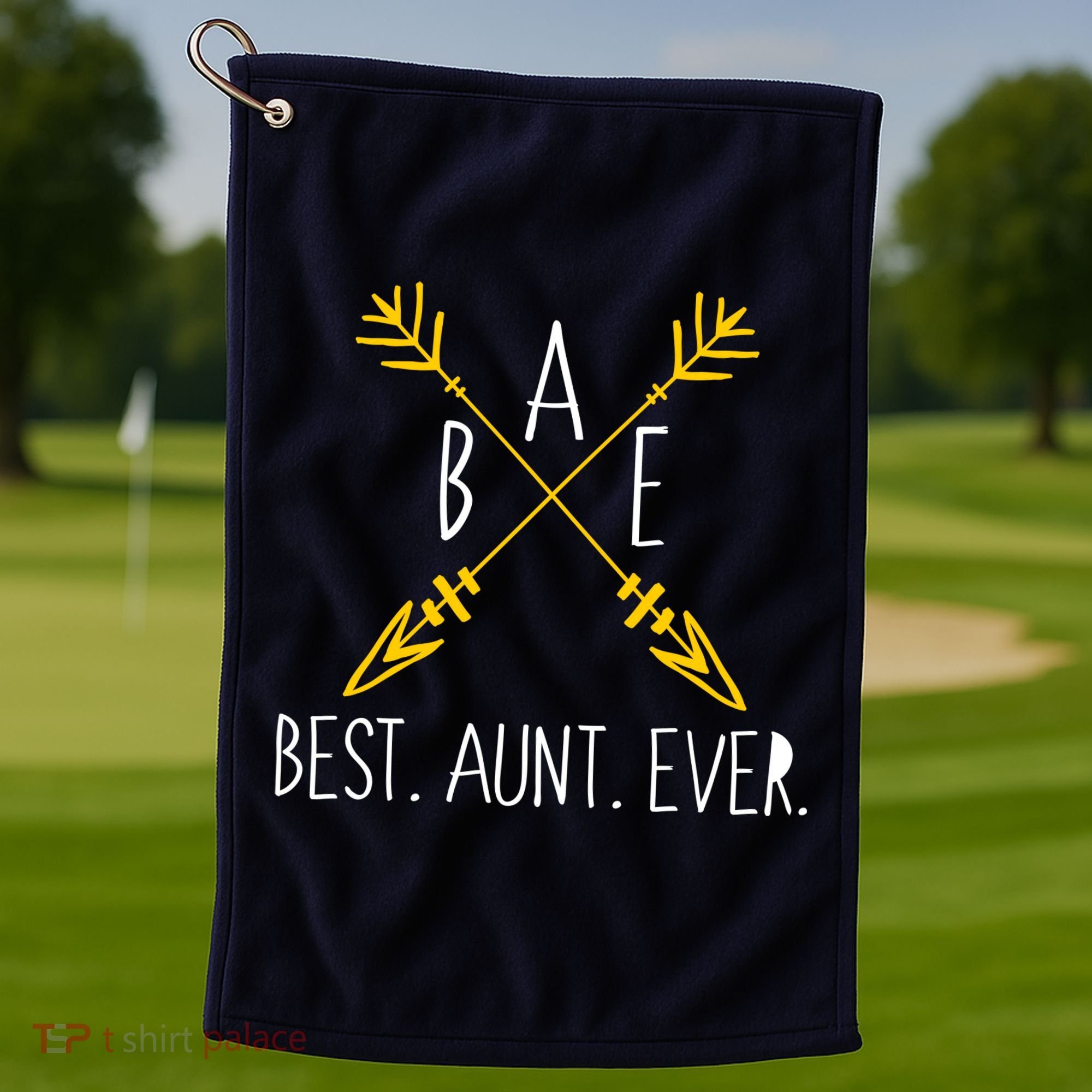 BAE Best Aunt Ever Arrows Logo Golf Towel