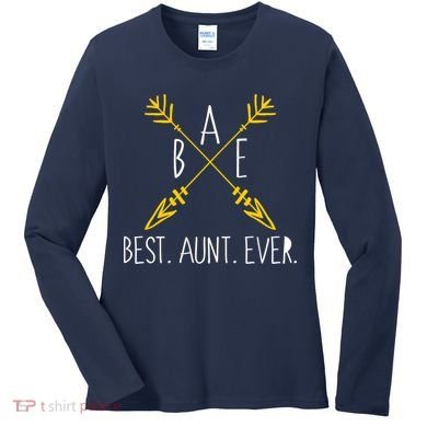 BAE Best Aunt Ever Arrows Logo Women's Long Sleeve Shirt