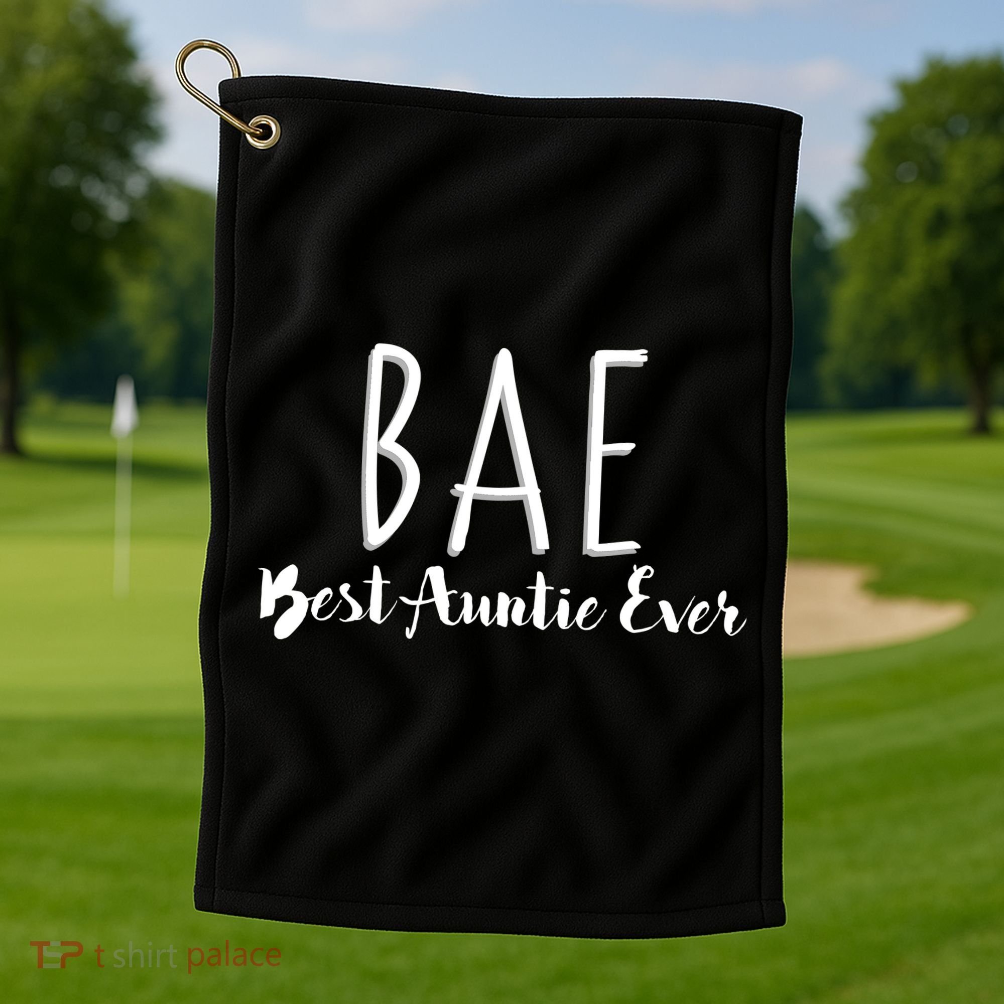 BAE Best Auntie Ever Golf Towel