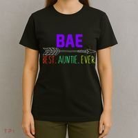 BAE Best Auntie Ever Colorful T-Shirt thumb 4