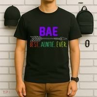 BAE Best Auntie Ever Colorful T-Shirt thumb 6