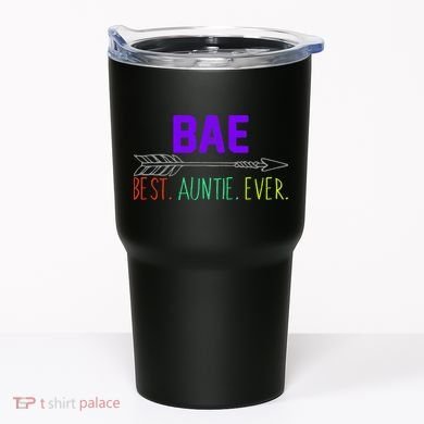 BAE Best Auntie Ever Colorful Tumbler