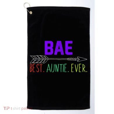 BAE Best Auntie Ever Colorful Golf Towel
