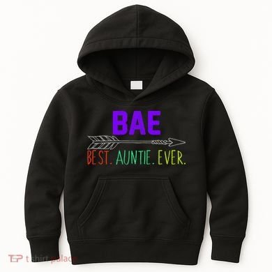 BAE Best Auntie Ever Colorful Kids Hoodie