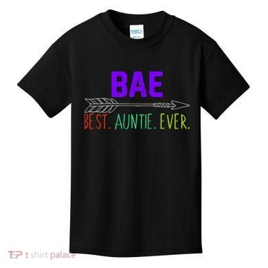 BAE Best Auntie Ever Colorful Kids T-Shirt