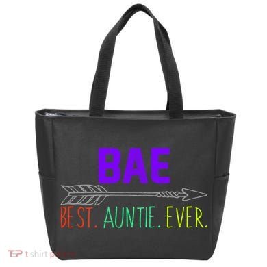 BAE Best Auntie Ever Colorful Tote Bag