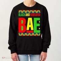 Bae Black And Educated Proud African Women's Sweatshirt thumb 0