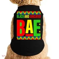 Bae Black And Educated Proud African Doggie Tank thumb 0