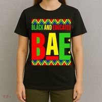 Bae Black And Educated Proud African T-Shirt thumb 4