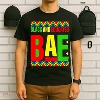 Bae Black And Educated Proud African T-Shirt thumb 6