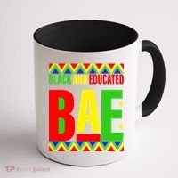 Bae Black And Educated Proud African Coffee Mug thumb 1