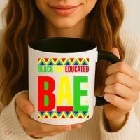 Bae Black And Educated Proud African Coffee Mug thumb 3