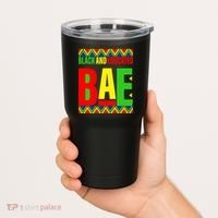 Bae Black And Educated Proud African Tumbler thumb 2