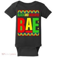 Bae Black And Educated Proud African Baby Bodysuit thumb 0