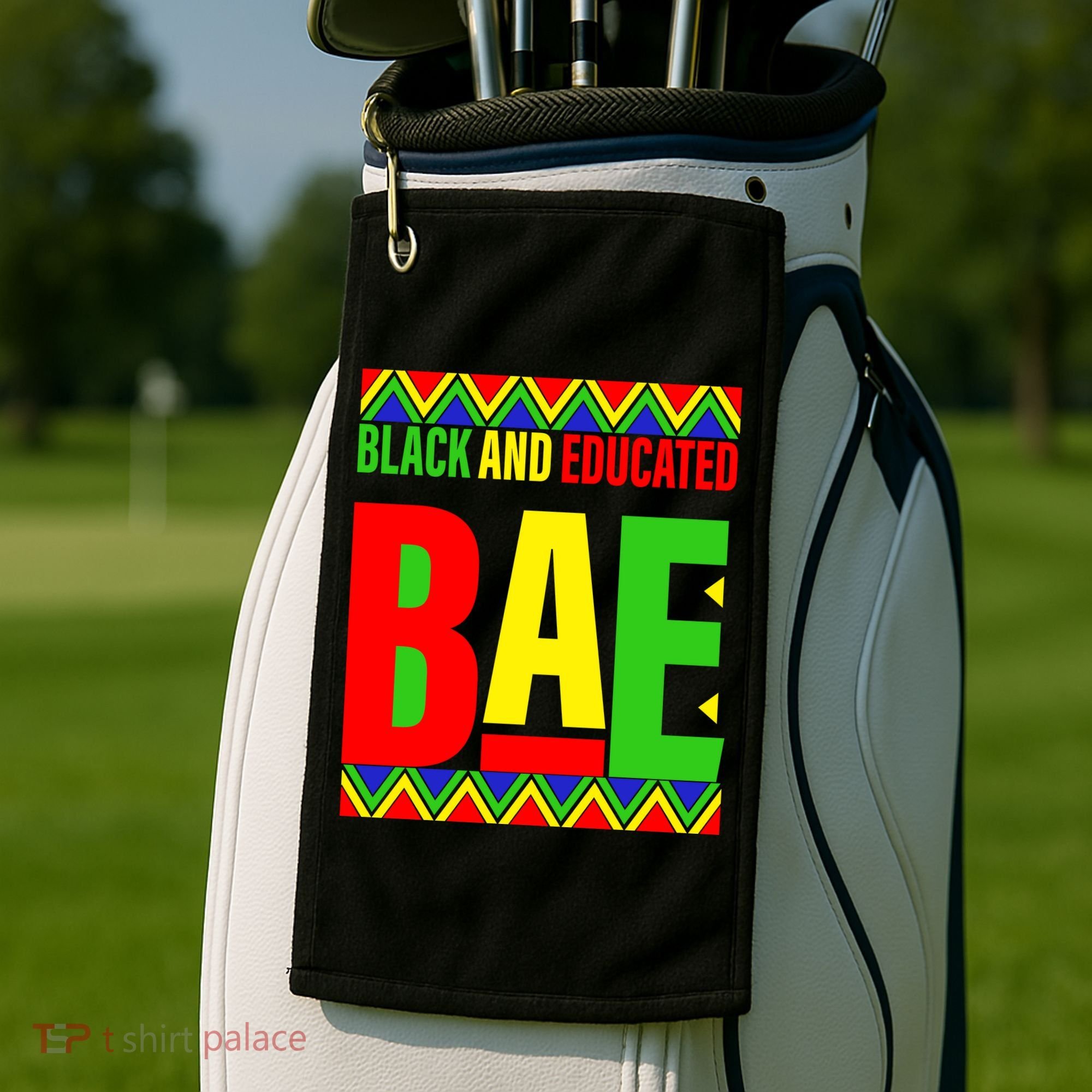 Bae Black And Educated Proud African Golf Towel