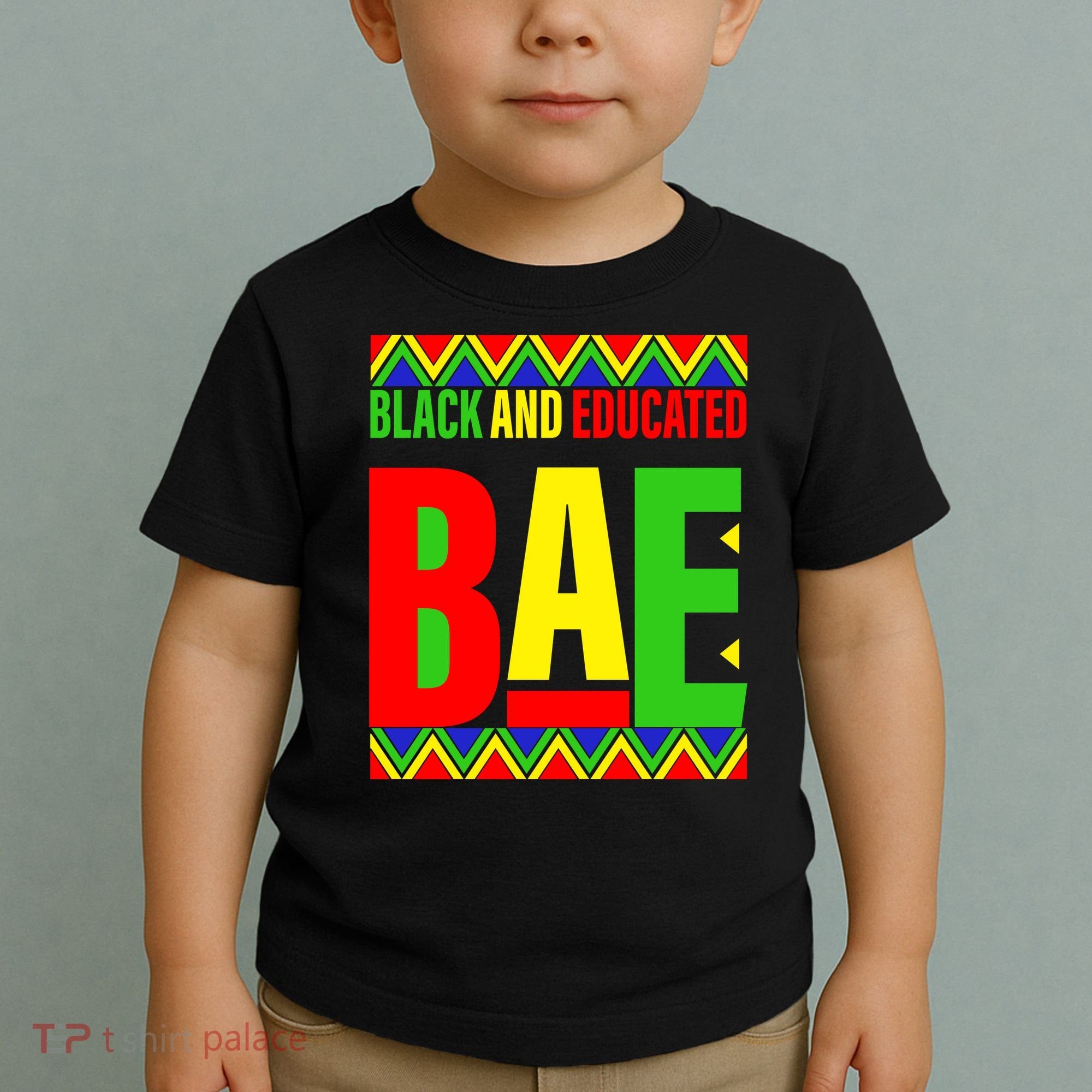 Bae Black And Educated Proud African Toddler T-Shirt