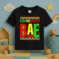 Bae Black And Educated Proud African Toddler T-Shirt thumb 3