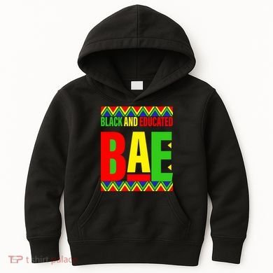 Bae Black And Educated Proud African Kids Hoodie