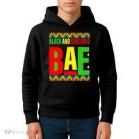 Bae Black And Educated Proud African Kids Hoodie thumb 4