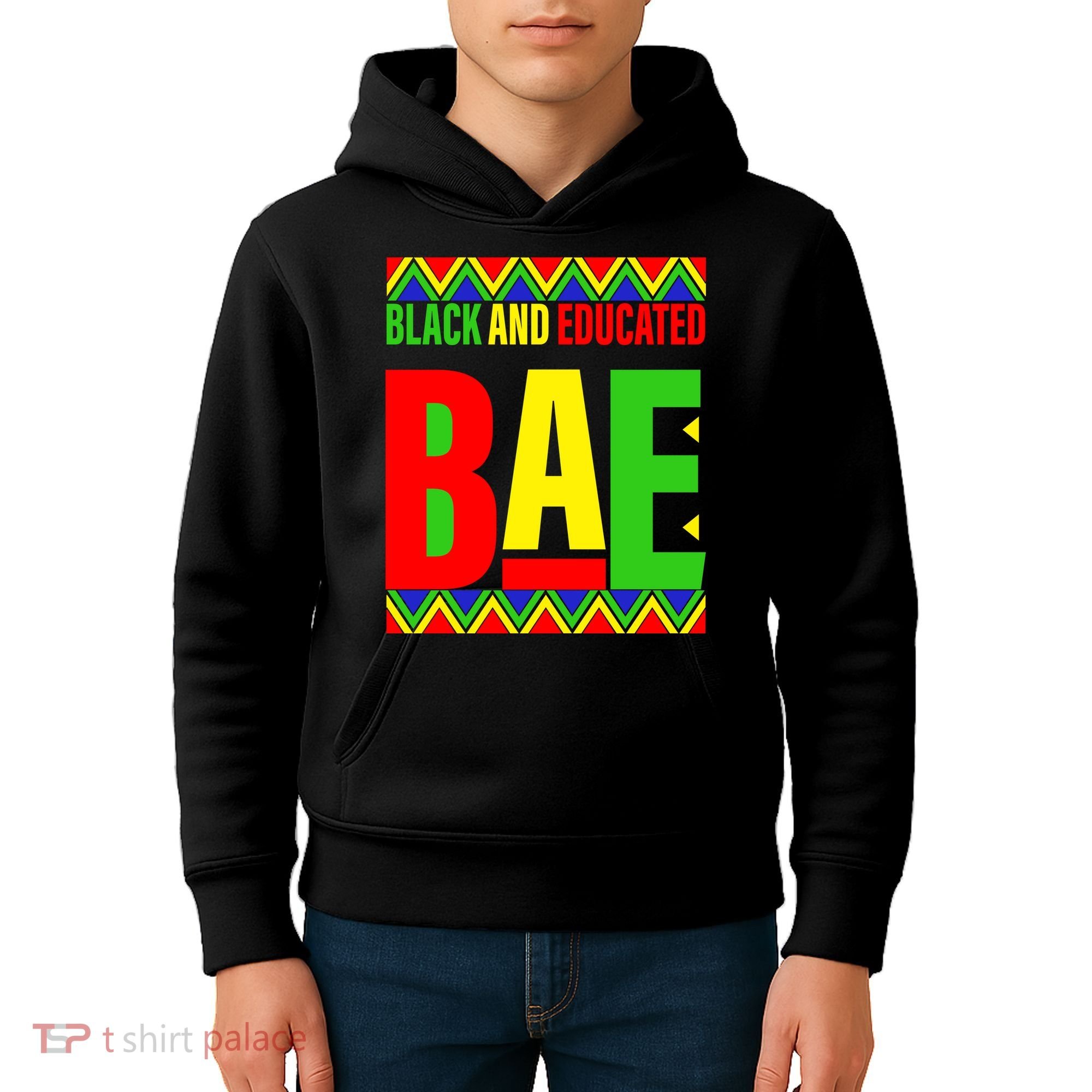 Bae Black And Educated Proud African Kids Hoodie