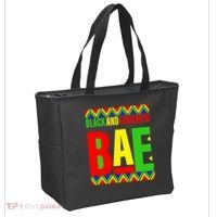 Bae Black And Educated Proud African Tote Bag thumb 2