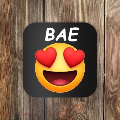 Bae Emoji Heart Coaster