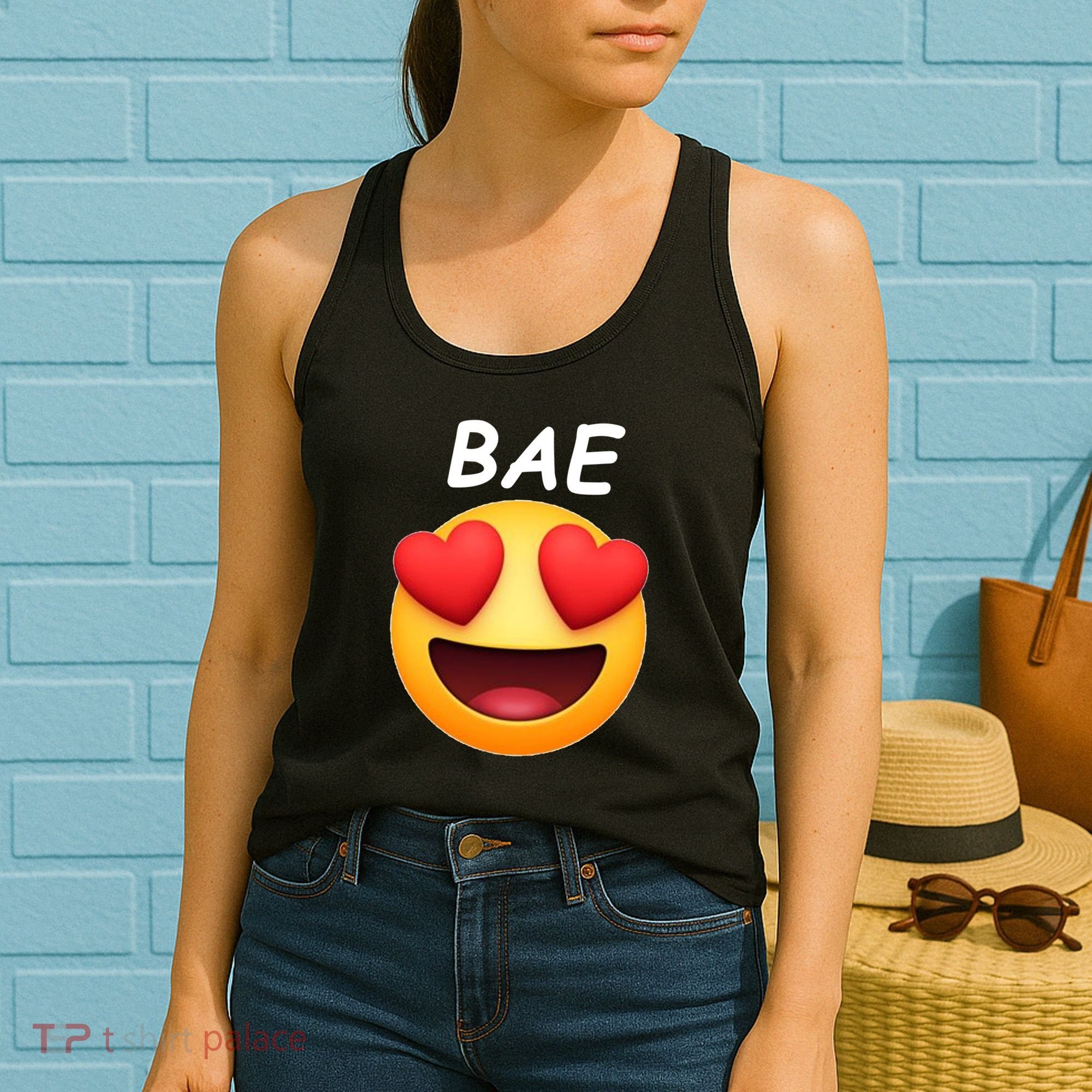 Bae Emoji Heart Women's Tank Top