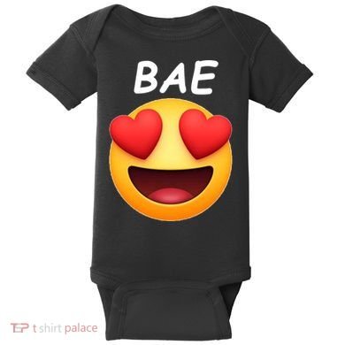 Bae Emoji Heart Baby Bodysuit