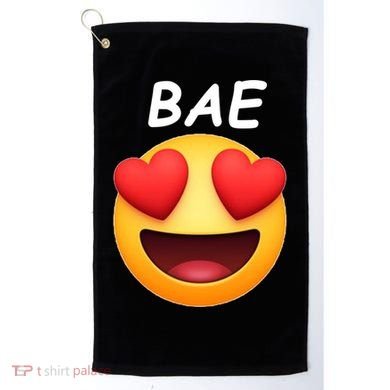 Bae Emoji Heart Golf Towel