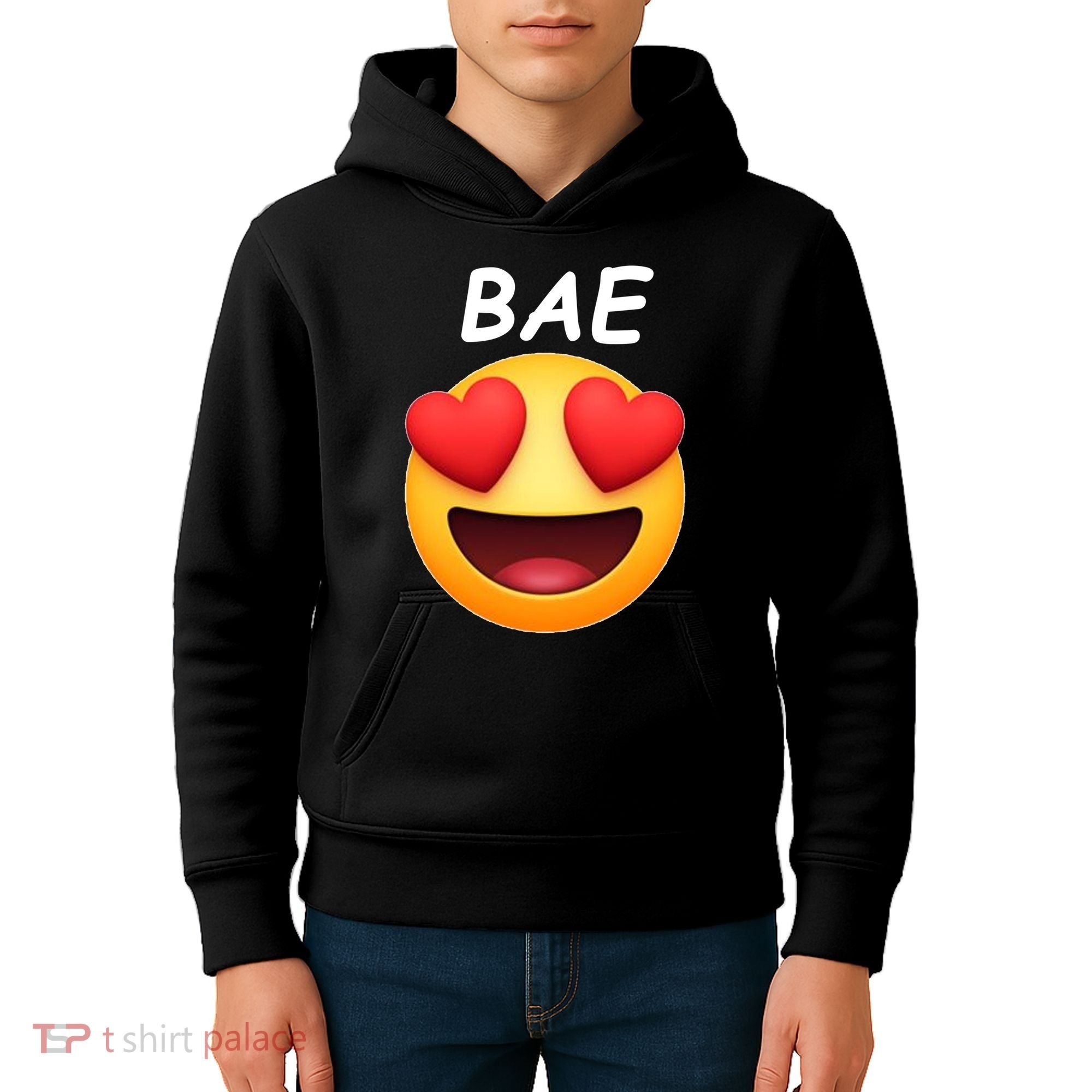 Bae Emoji Heart Kids Hoodie