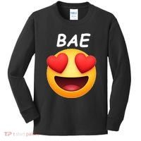 Bae Emoji Heart Kids Long Sleeve Shirt thumb 0