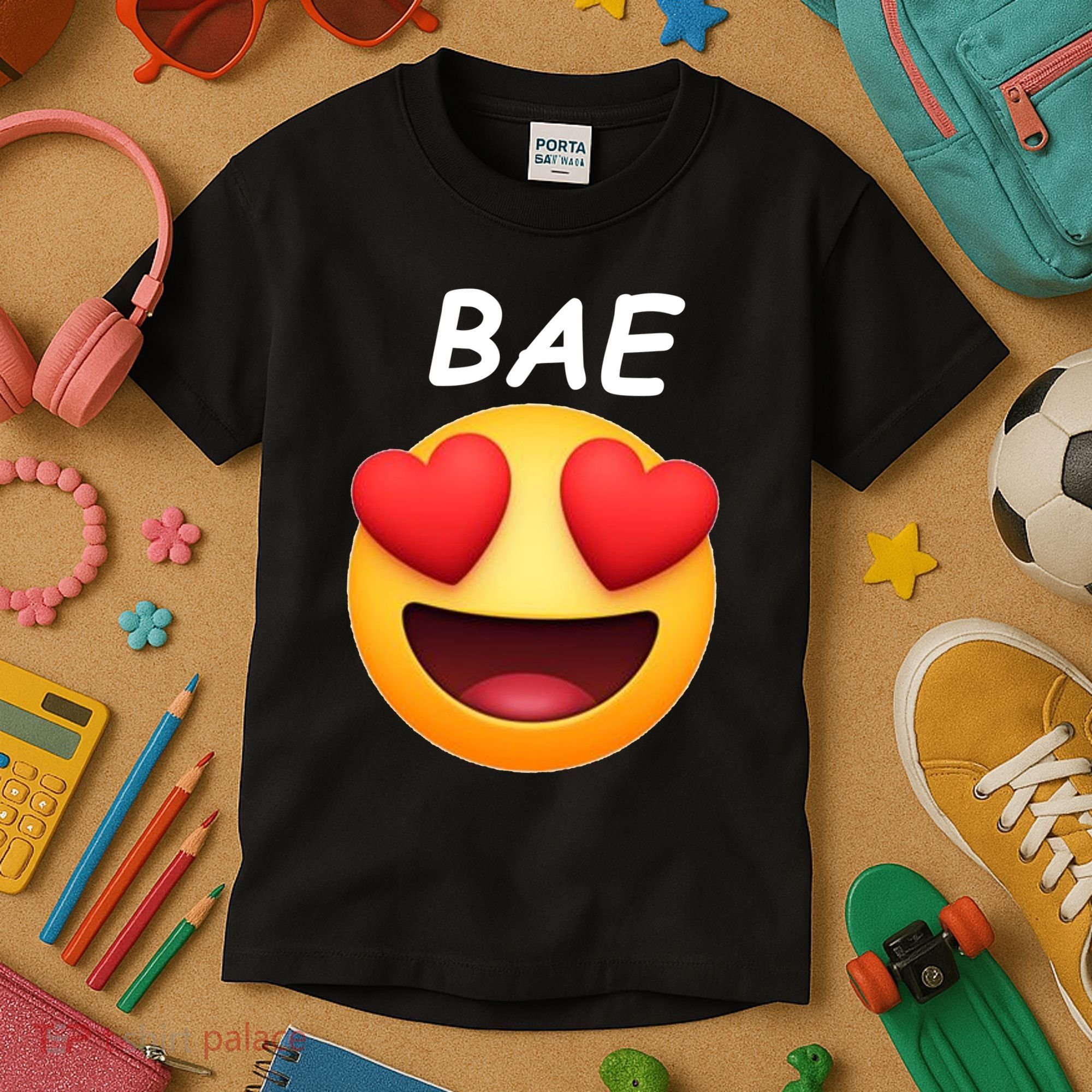 Bae Emoji Heart Kids T-Shirt