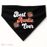 Best Auntie Ever Niece Nephew Aunt Gift USA-Made Doggie Bandana thumb 0