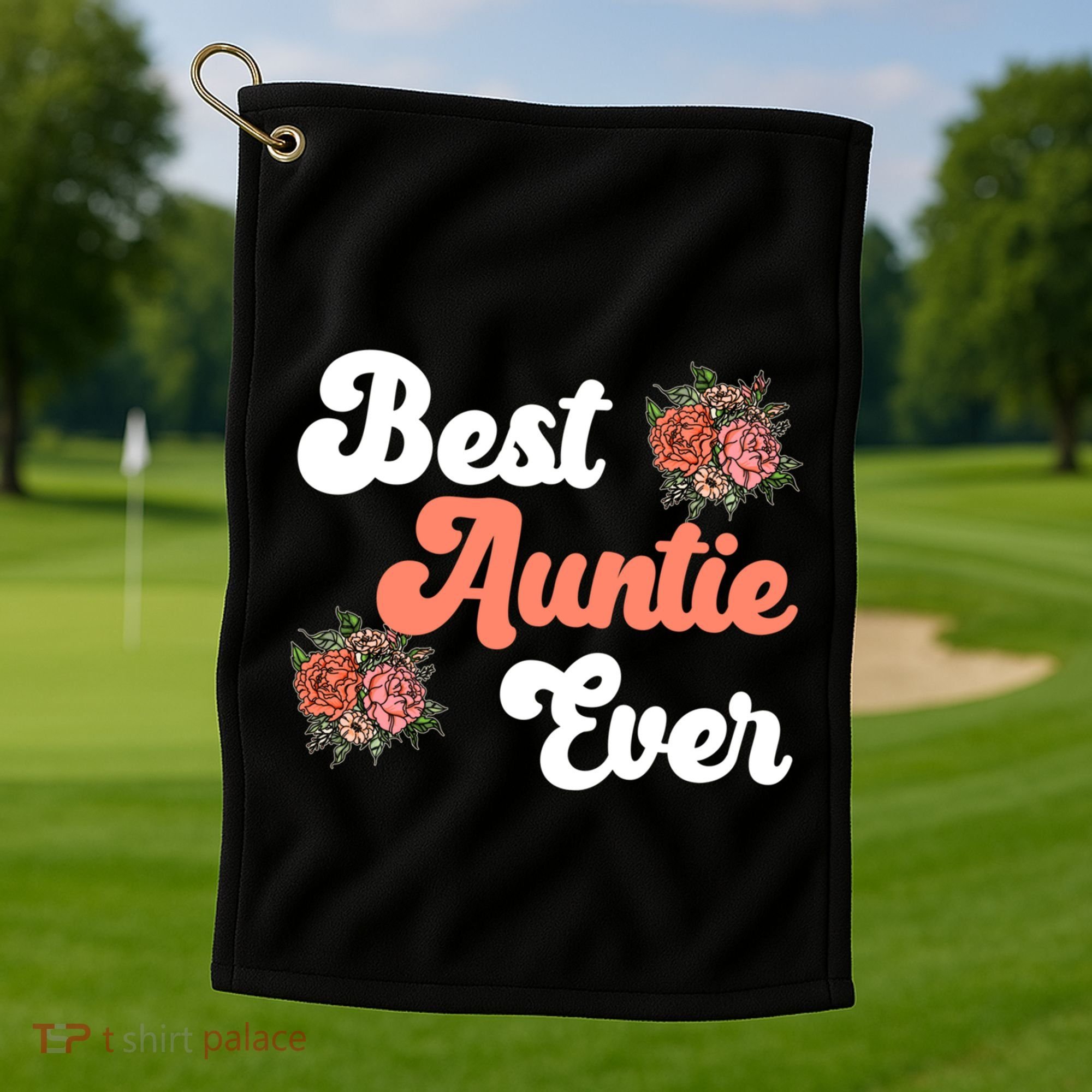 Best Auntie Ever Niece Nephew Aunt Gift Golf Towel