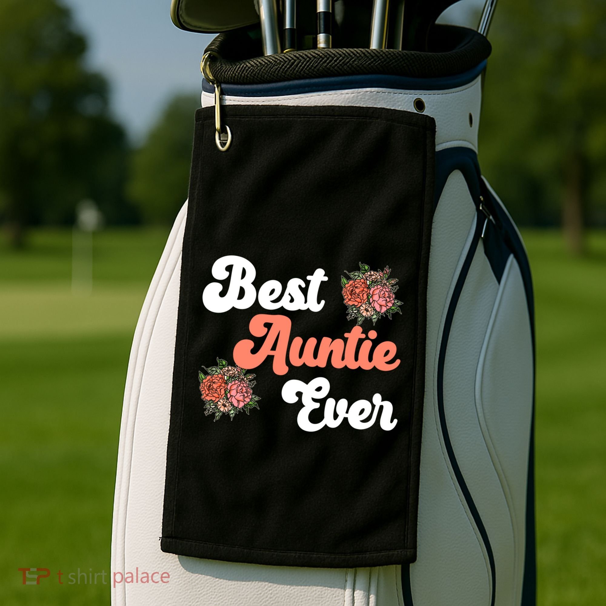 Best Auntie Ever Niece Nephew Aunt Gift Golf Towel