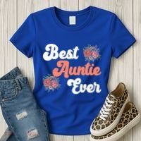 Best Auntie Ever Niece Nephew Aunt Gift Women's T-Shirt thumb 3