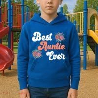 Best Auntie Ever Niece Nephew Aunt Gift Kids Hoodie thumb 2