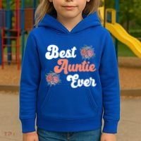 Best Auntie Ever Niece Nephew Aunt Gift Kids Hoodie thumb 3
