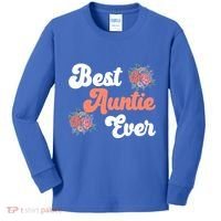 Best Auntie Ever Niece Nephew Aunt Gift Kids Long Sleeve Shirt thumb 0