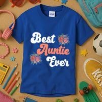 Best Auntie Ever Niece Nephew Aunt Gift Kids T-Shirt thumb 3