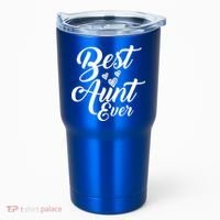 Best Aunt Ever New Auntie Funny Gift Best Great Blessed Auntie Cool Gift Tumbler thumb 0