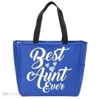 Best Aunt Ever New Auntie Funny Gift Best Great Blessed Auntie Cool Gift Tote Bag thumb 0