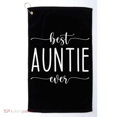 Best Auntie Ever Gift Golf Towel