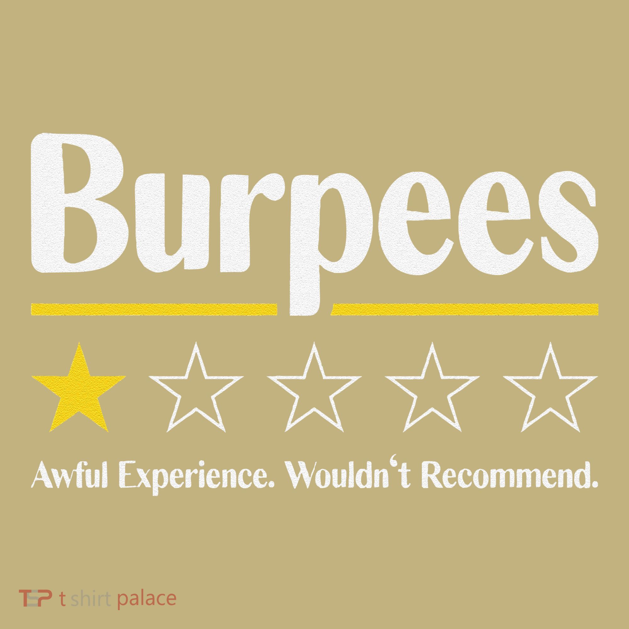 Burpees Awful Experience WouldnT Recommend T-Shirt