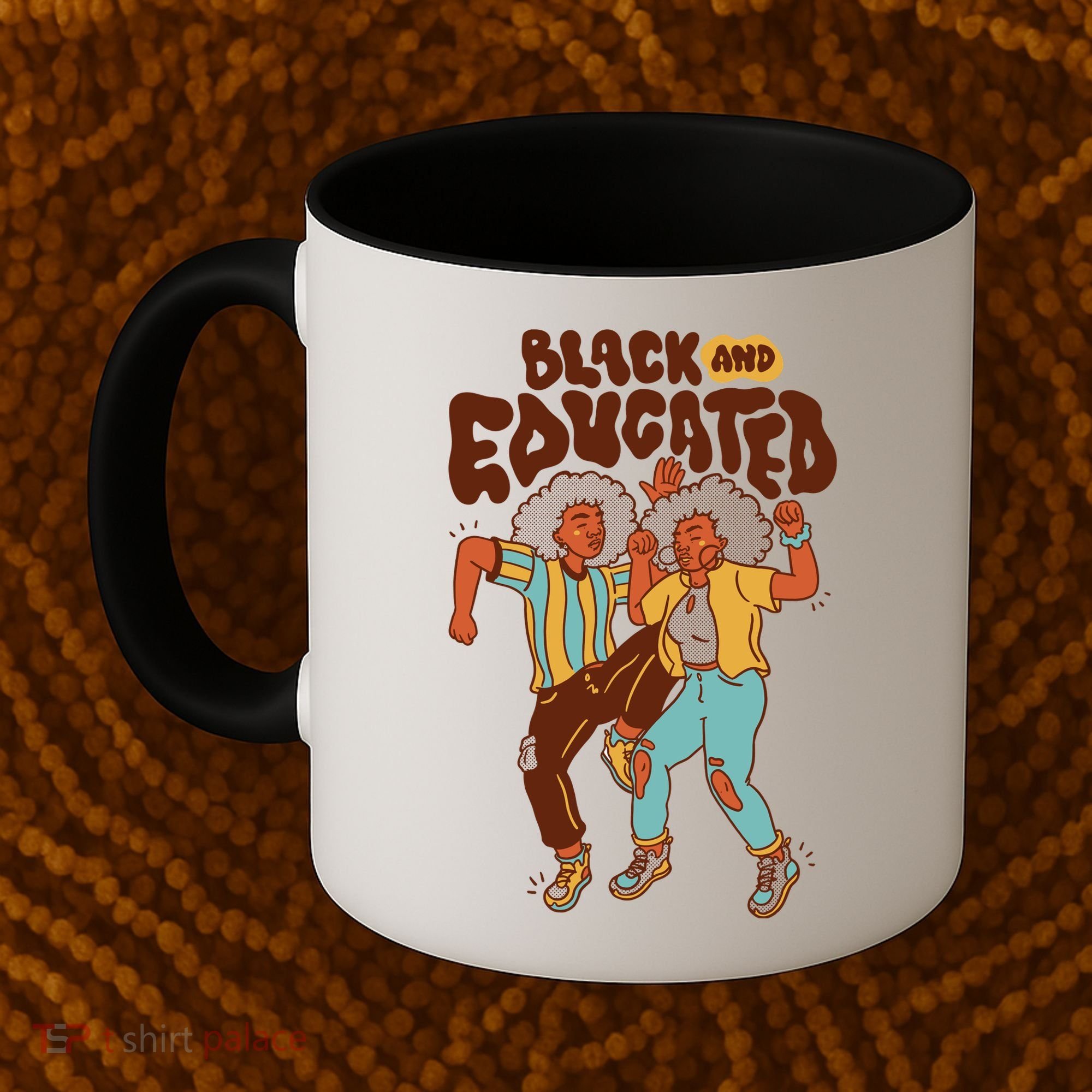Black And Educated Retro Black History Coffee Mug